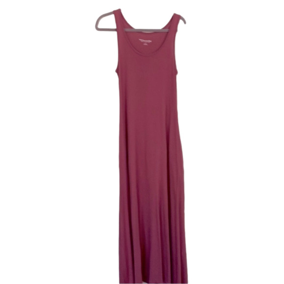 Women's Long Deep Pink Maxi Dress Pockets Size XS Fits XS to Medium - Picture 2 of 10